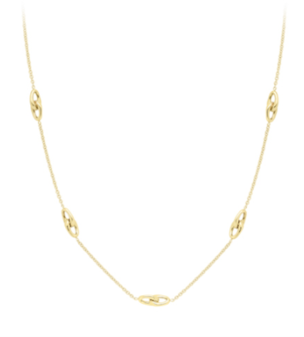 9ct Yellow Gold Interlocking Necklace – Pearces the Jewellers